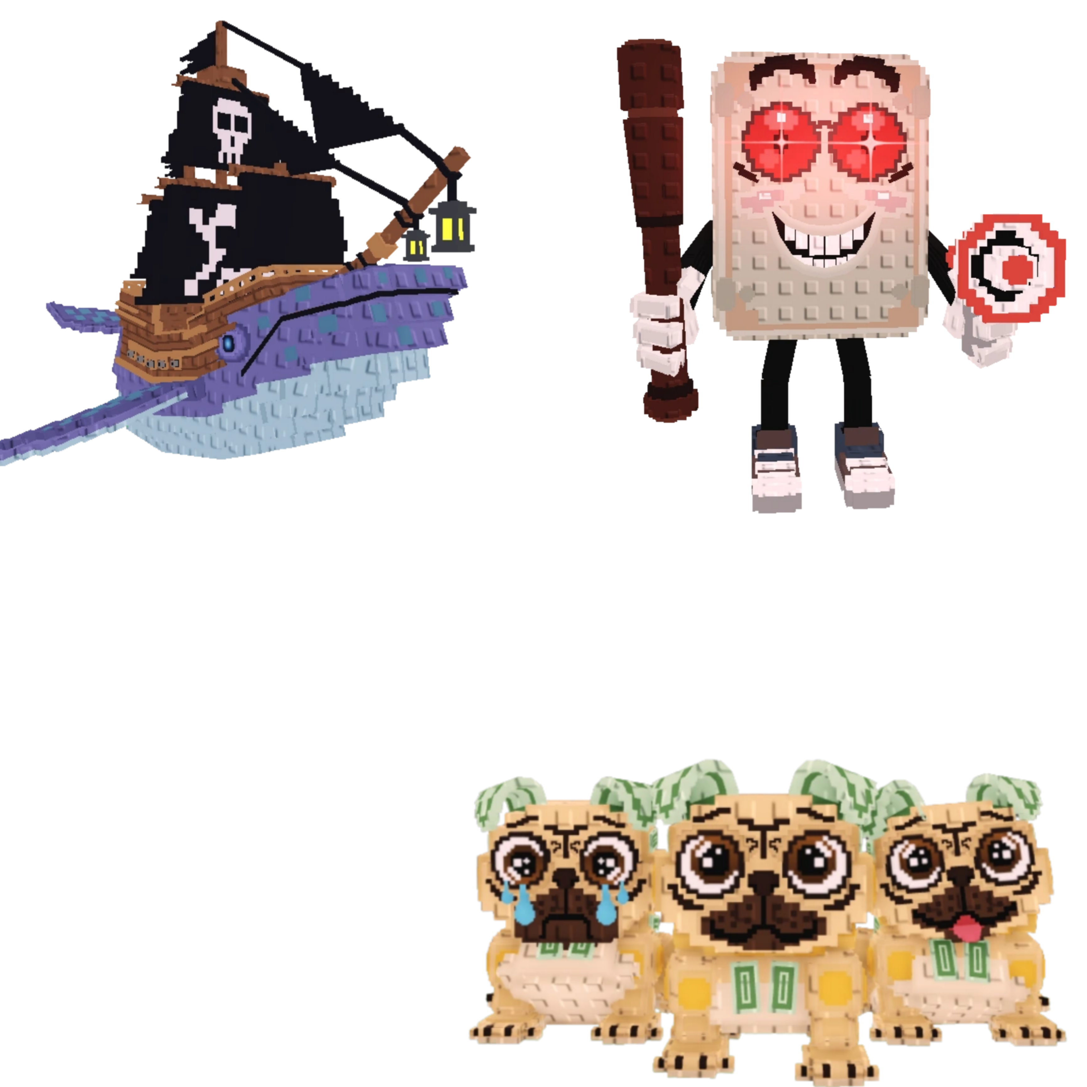 [BUNDLE] - 🍌 1x Capitano Moby 🍌 1x Tang Tang Keletang 🍌 1x Los Puggies