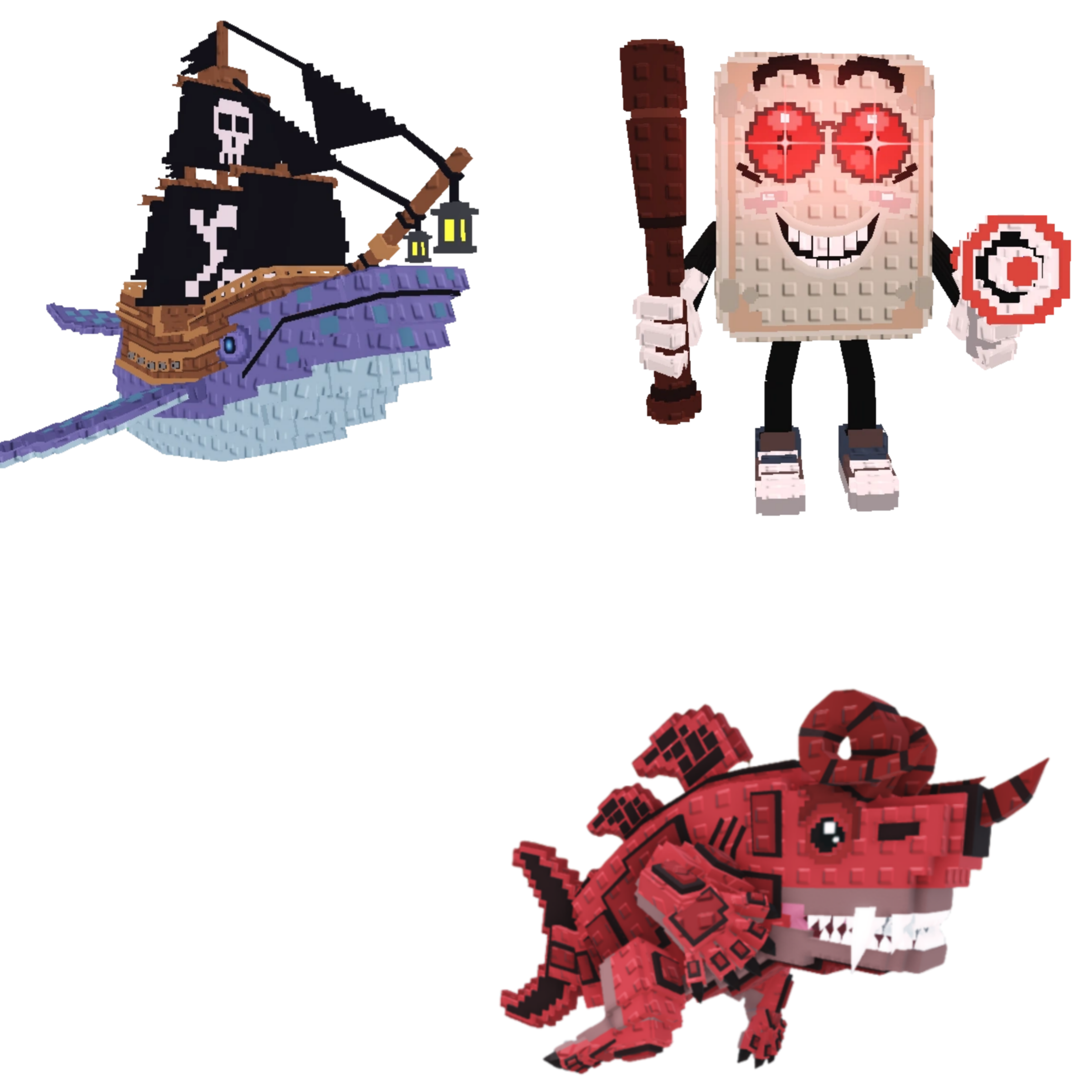 [BUNDLE] - 🥭 1x Capitano Moby 🥭 1x Tang Tang Keletang 🥭 1x Eviledon