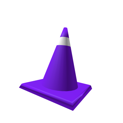 Purple Traffic Cone - Roblox Toy Code