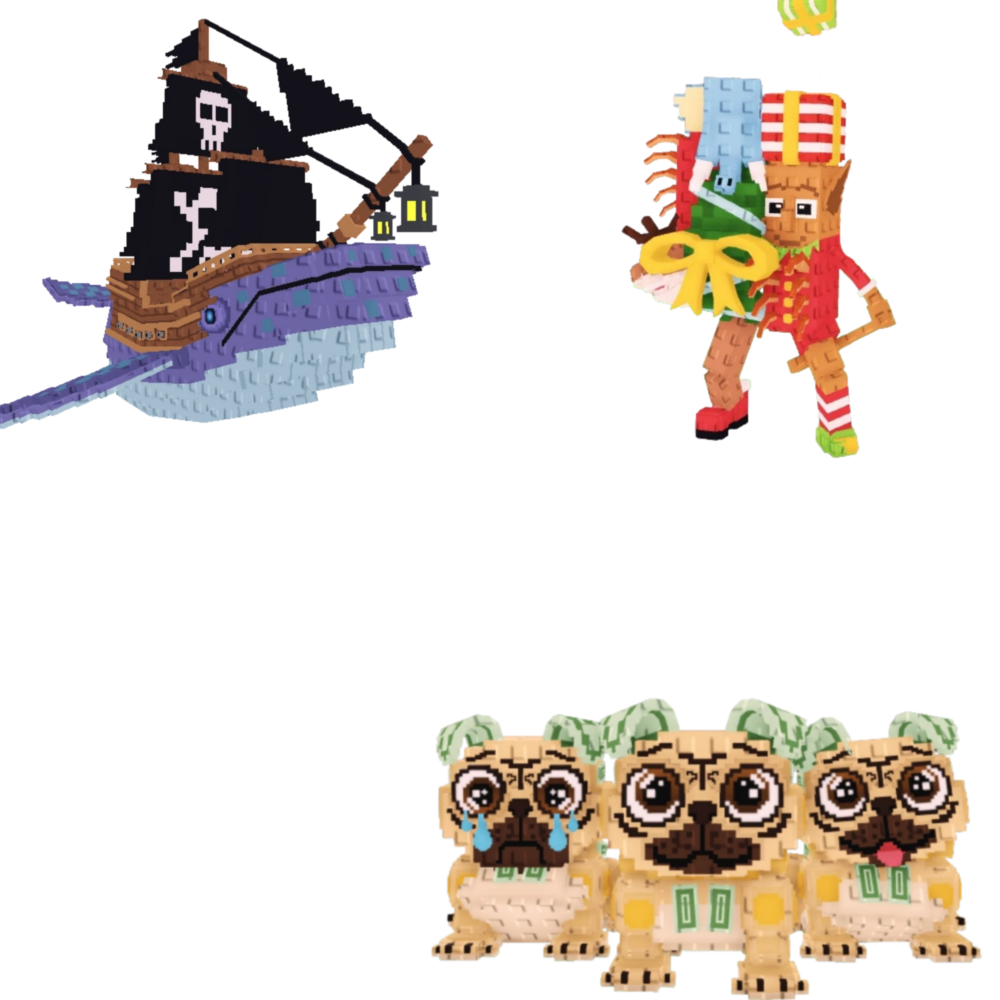 [BUNDLE] - 🍓 1x Capitano Moby 🍓 1x La Jolly Grande 🍓 1x Los Puggies