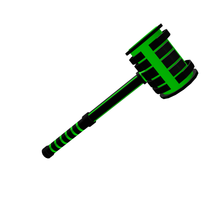 Green LAZER Hammer - Roblox Toy Code