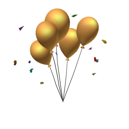 Golden Balloons - Roblox Toy Code