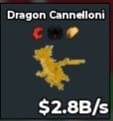 BS11610 Dragon Cannelloni Gold 2.8B/s