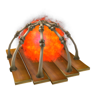 Fiery Bone Trap - Roblox Limited