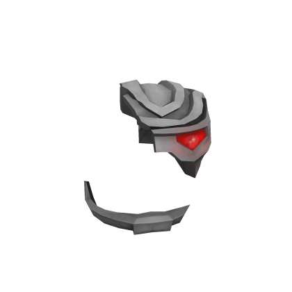 Silver Cyborg Face Gear - Roblox Limited