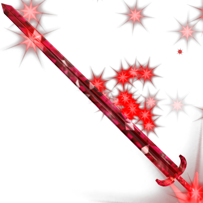 Red Sparkle Time Claymore - Roblox Limited