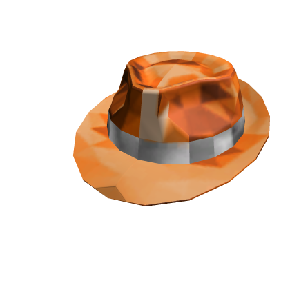 Orange Sparkle Time Fedora - Roblox Limited