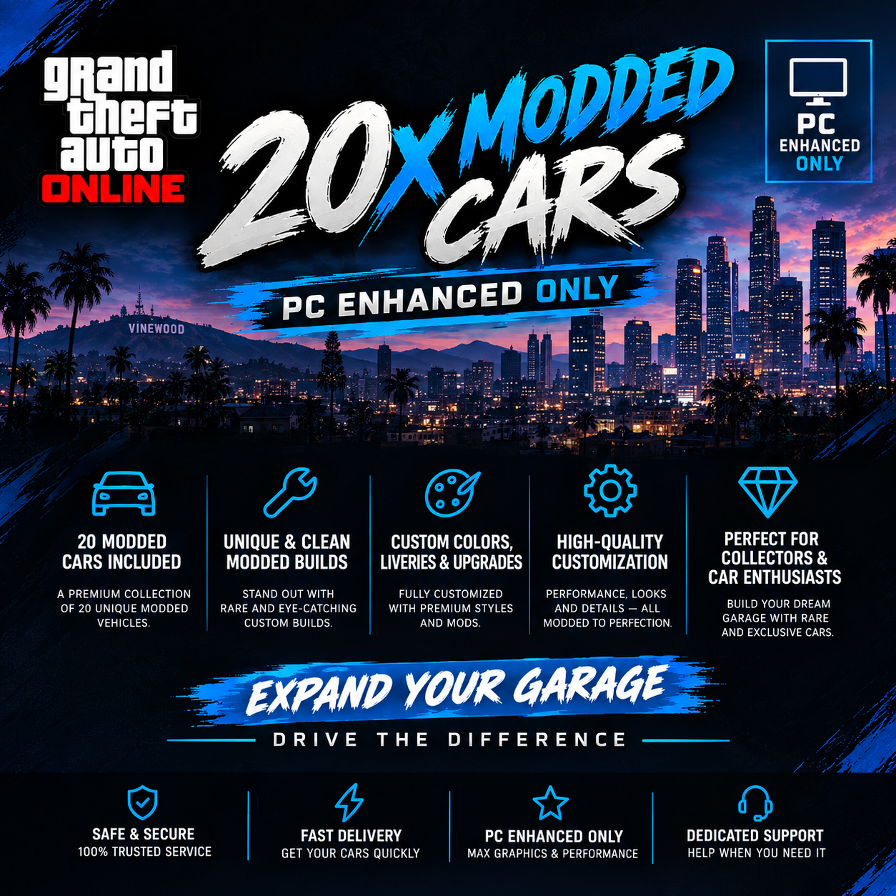 20x Modded Cars (PC ENHANCED ONLY)