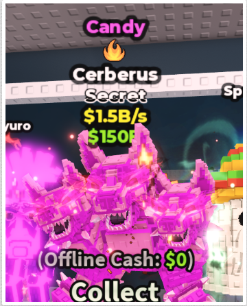 CANDY CERBERUS 1.5B/S (FIRE) – STEAL A BRAINROT – FAST DELIVERY & TRUSTED #W8QF4M