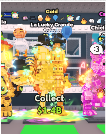 GOLD LA LUCKY GRANDE 1.4B/S (BLUE BALLOON + 7 TRAITS) – STEAL A BRAINROT – FAST DELIVERY & TRUSTED #P3VN8R