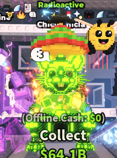 RADIOACTIVE CHICLI CHICLA 2.1B/S (BEE + 9 TRAITS) – STEAL A BRAINROT – FAST DELIVERY & TRUSTED #J2TK6V