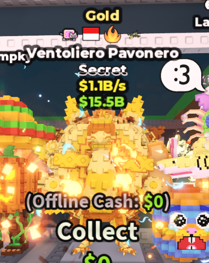 GOLD VENTOLIERO PAVONERO 1.1B/S (FIRE + 3 TRAITS) – STEAL A BRAINROT – FAST DELIVERY & TRUSTED #P5QX9K