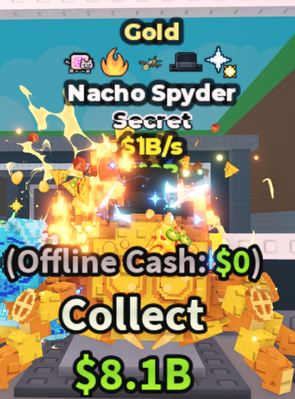 GOLD NACHO SPYDER 1B/S (FIRE + 4 TRAITS) – STEAL A BRAINROT – FAST DELIVERY & TRUSTED #A8TK2V