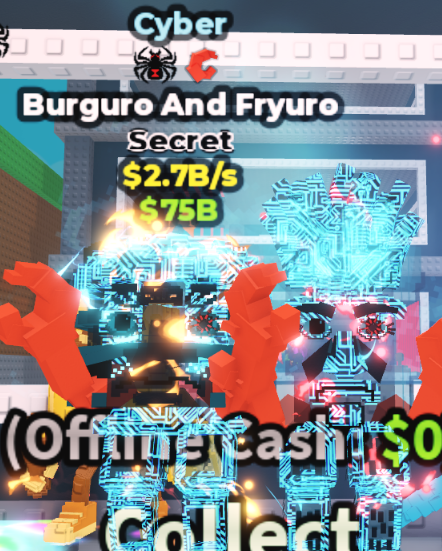 CYBER BURGURO AND FRYURO 2.7B/S (SPIDER + CRAB) – STEAL A BRAINROT – FAST DELIVERY & TRUSTED #Y9VC4T