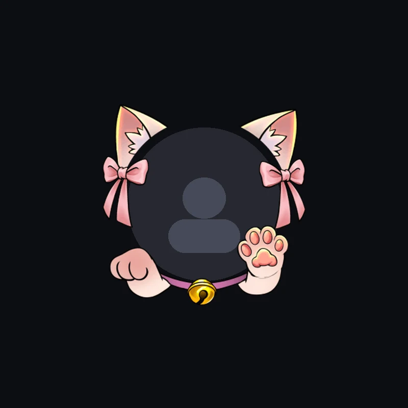 Discord Ribbon Kitten Avatar Decoration 🎁 | Gift Link | Instant & Safe