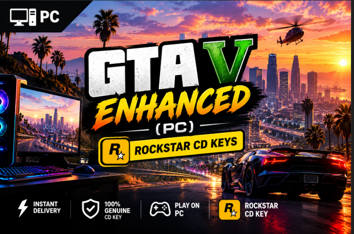 GTA V Enhanced (PC) - Rockstar Key