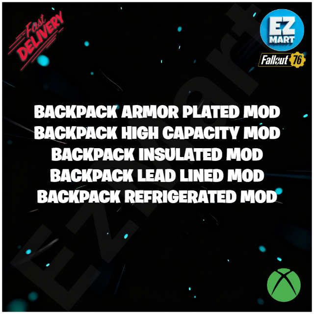 Backpack Mod Plan Set (5 Plans) [XBOX] High Cap / Armor / Refrigerated | Fast Delivery