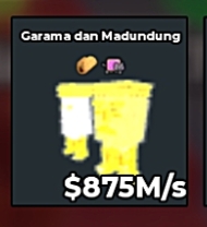 BS11789 Garama and Madundung Divine 875M/s