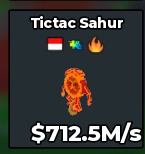 BS11820 Tictac With Indonesian Traits Lava 712.5M/s