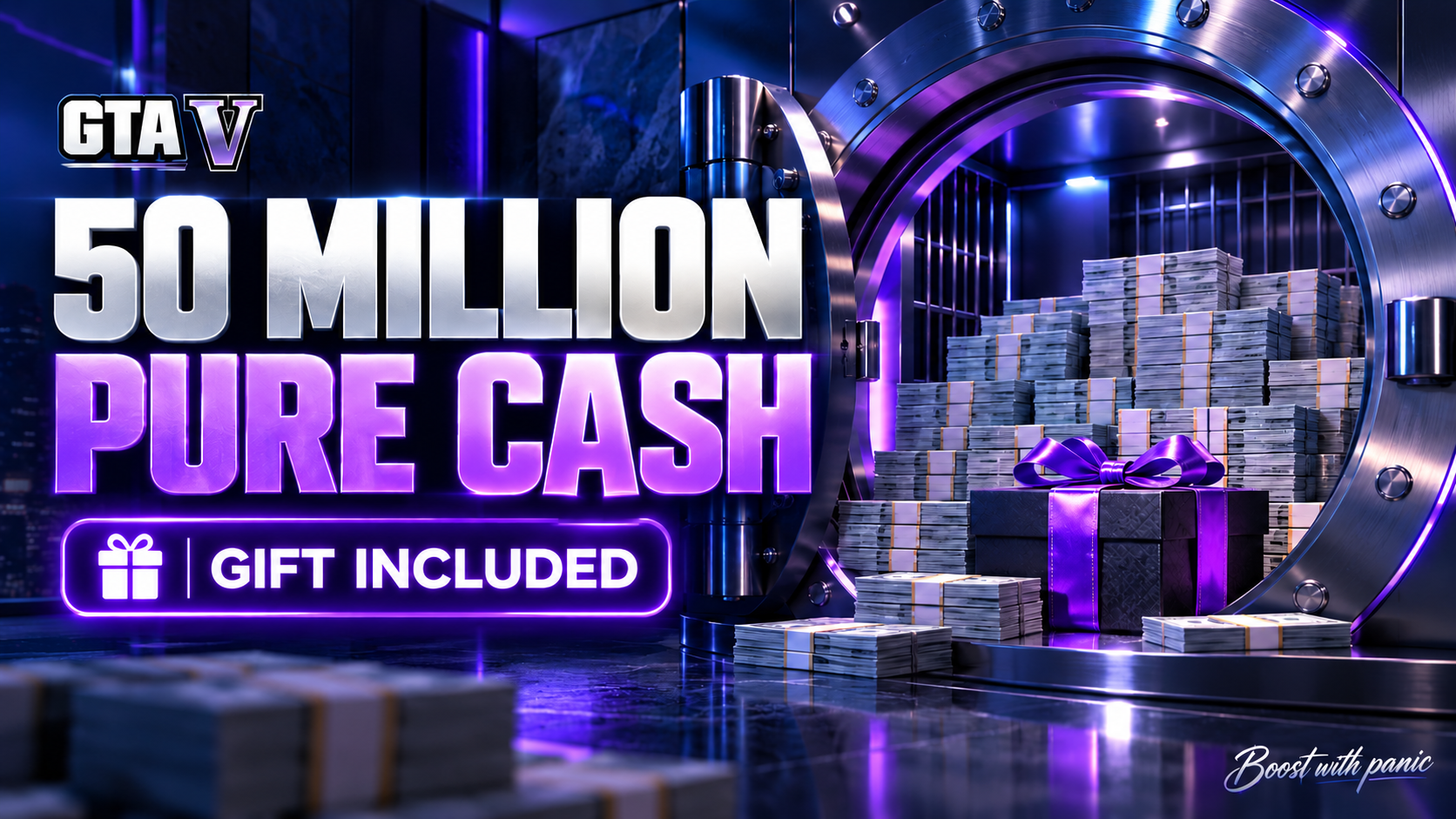 PS5 ๐ฎ GTA5 50M Pure Cash Boost ๐ Fast Delivery โก