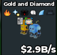 GOLD AND DIAMOND 2.9B/S (JOB + 8 TRAITS) – STEAL A BRAINROT – FAST DELIVERY & TRUSTED #C7WK5V