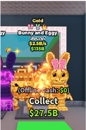 GOLD BUNNY AND EGGY 2.5B/S (BUNNY + EASTER + FIRE) – STEAL A BRAINROT – FAST DELIVERY & TRUSTED #L3QK7M