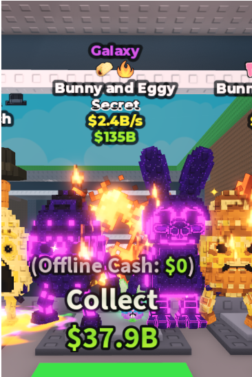 GALAXY BUNNY AND EGGY 2.4B/S (TACO + FIRE) 1/18 EXIST – STEAL A BRAINROT – FAST DELIVERY & TRUSTED #A6VN2R
