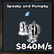 BS11835 Spooky and Pumpky Pumpkin Yin Yang 840M/s