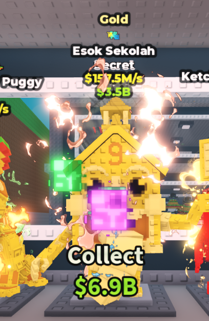 GOLD ESOK SEKOLAH 157.5M/S (GLITCH) – STEAL A BRAINROT – FAST DELIVERY & TRUSTED #F6WM4M