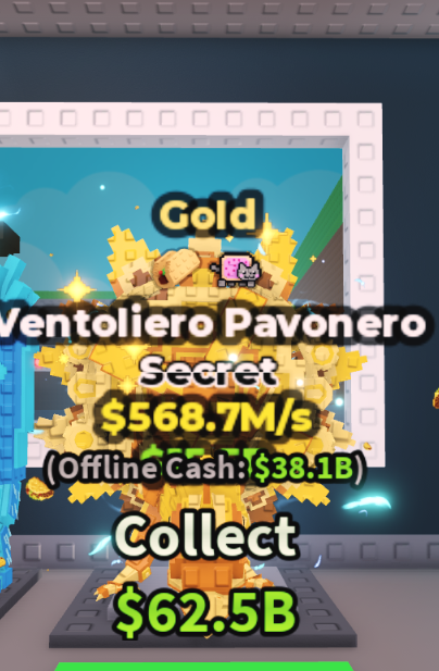 GOLD VENTOLIERO PAVONERO 568.7M/S (TACO + NYANCAT) – STEAL A BRAINROT – FAST DELIVERY & TRUSTED #C4QZ7R
