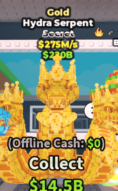 GOLD HYDRA SERPANT 275M/S – STEAL A BRAINROT – FAST DELIVERY & TRUSTED #G7ZR2K