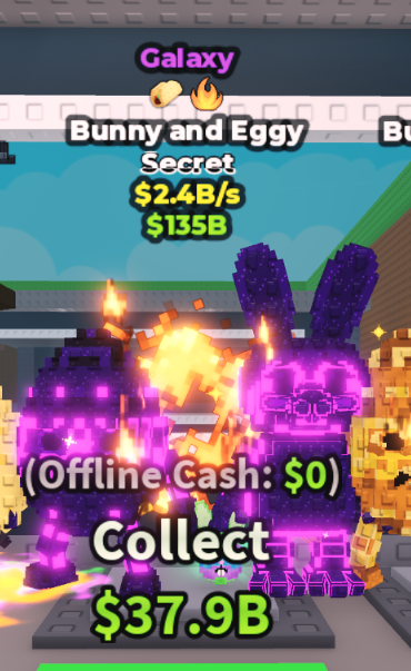 GALAXY BUNNY AND EGGY 2.4B/S (TACO + FIRE) 1/18 EXIST – STEAL A BRAINROT – FAST DELIVERY & TRUSTED #A6VN2R