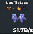 BS11847 Los TicTac With Bull Traits Crystal 1.7B/s