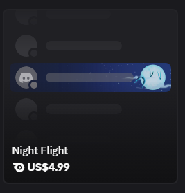 Night Flight Nameplate $4.99 / Gifting Method