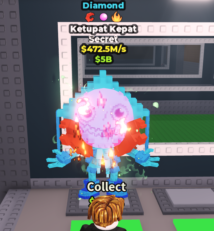 🍔NO TACO🍔 DIAMOND Ketupat Kepat 💵 472.5M/s 💵 Crab + Bubblegum + Fire Traits ⭐ YOU GET THE ONE IN PICTURE ✅ 14K+ Orders ✅ TOP SELLER ✅ HaileebGG