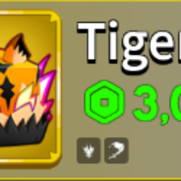 Blox Fruits | TIGER PERMANENT | 3000 Robux | Item type: Fruit; Rarity: Mythical; Item name: Tiger; Fruit type: Beast; Fruit version: Permanent