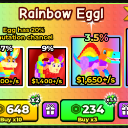 Catch And Tame | x10 Plushie Egg & x10 Sleepy Egg | 1518 Robux