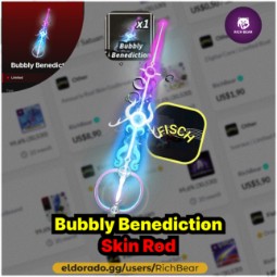 Fisch | Bubbly Benediction | Limited Skin ROD for Requiem | 1499 Robux | Item type: Other