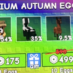 Grow a Garden | 50x autumn egg 6 | 245 Robux | Item type: Eggs