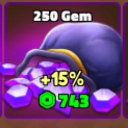 King Legacy | 250 Gem-Purple gemstone | 743 Robux
