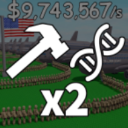 Mini War | 2x money and +1 general | 1198 Robux