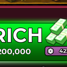 Roblox | 200,000 | 4225 Robux | Game: BlockSpin