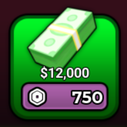 Roblox | 12,000 | 750 Robux | Game: BlockSpin