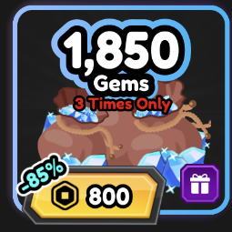 Roblox | all star tower defense gems 1850 gems | 800 Robux | Game: Other