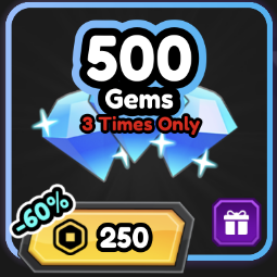 Roblox | all star tower defense gems 500 gems | 250 Robux | Game: Other