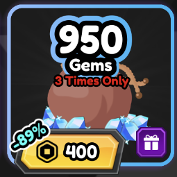 Roblox | all star tower defense gems 950 gems | 400 Robux | Game: Other