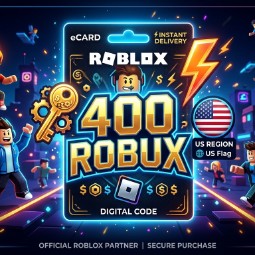 Roblox | Game eCard | Key | US Region | 400 Robux | Game: Other