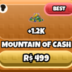 Roblox | Grow a Chicken Fighter--Mountain of Cash | 499 Robux | Game: Other