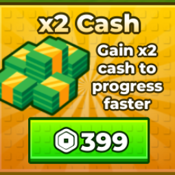 Roblox | Kick a Lucky Block - x2 Cash | 399 Robux | Game: Other