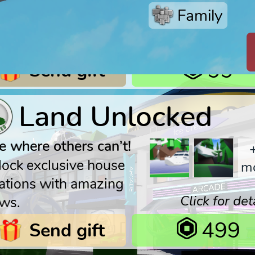 Roblox | Land Unlocked | | Brookhaven RP | Gamepass | 499 Robux | Game: Other